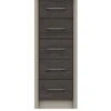One Call Smyth Ready Assembled 5 Drawer Tall Boy -FurniHaven Shop Q9V6G SQ1 0000014757 DARK GREY TAUPE SLf