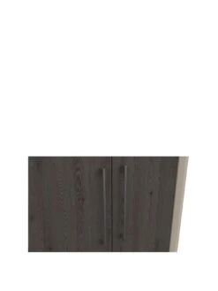 One Call Smyth 3 Piece Ready Assembled Package - 5 Drawer Chest And 2 Bedside Chests -FurniHaven Shop Q9V6K SQ3 0000014757 DARK GREY TAUPE SLa