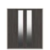 One Call Smyth Part Assembled 4 Door Mirrored Wardrobe -FurniHaven Shop Q9V6L SQ1 0000014757 DARK GREY TAUPE SLf