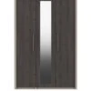 One Call Smyth Part Assembled 3 Door Mirrored Wardrobe -FurniHaven Shop Q9VFK SQ1 0000014757 DARK GREY TAUPE SLf