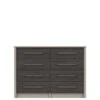 One Call Smyth Ready Assembled 4 + 4 Drawer Chest -FurniHaven Shop Q9VHR SQ1 0000014757 DARK GREY TAUPE SLf