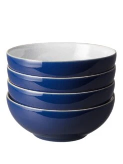 Denby  Elements Dark Blue Cereal Bowls – Set Of 4