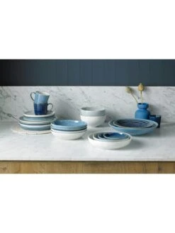 Denby Studio Blue 4-Piece Coupe Medium Plate Set -FurniHaven Shop Q9Y7V SQ3 0000000020 BLUE SLd1