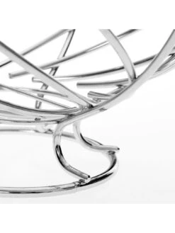 Premier Housewares Metal Wire Nest Fruit Basket -FurniHaven Shop QAP4A SQ3 0000000139 CHROME SLd1