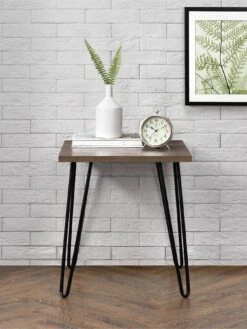 Dorel Home Owen Side Table - Walnut Effect