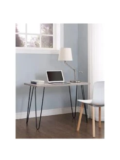 Dorel Home Owen Desk - Grey Oak -FurniHaven Shop QAPDR SQ2 0000006131 GREY OAK RSr