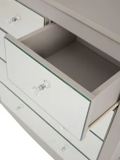 Very Home Sandy Mirrored 3 + 2 Drawer Chest -FurniHaven Shop QAYFW SQ4 0000014410 GREY MIRROR SLd