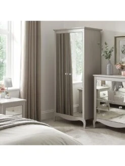 Very Home Sandy 2 Door Mirrored Wardrobe -FurniHaven Shop QAYG3 SQ2 0000014410 GREY MIRROR RSr