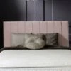 Shire Beds Liberty Velvet Divan Padded Headboard - Blush -FurniHaven Shop QDDJN SQ1 0000000591 BLUSH RSr