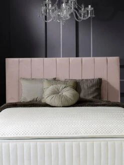 Shire Beds Liberty Velvet Divan Padded Headboard - Blush