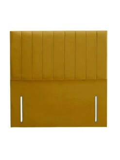 Shire Beds Liberty Velvet Divan Padded Headboard - Ochre -FurniHaven Shop QDDJV SQ4 0000001323 OCHRE SLd