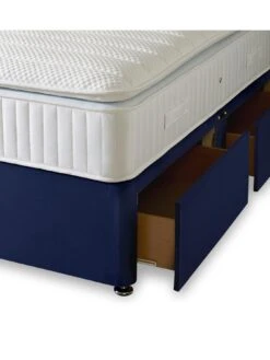 Shire Beds Liberty 1000 Pocket Pillow Top Divan Bed With Storage Options - Excludes Headboard 10 Shire Beds Liberty 1000 Pocket Pillow Top Divan Bed With Storage Options - Excludes Headboard -FurniHaven Shop QDDNG SQ5 0000000048 NAVY SLd1