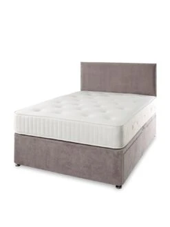Shire Beds Tivoli Ortho Divan With Storage Options - Excludes Headboard -FurniHaven Shop QDDWE SQ4 0000000005 GREY SLd