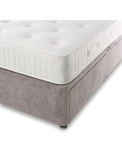 Shire Beds Tivoli Ortho Divan With Storage Options - Excludes Headboard -FurniHaven Shop QDDWE SQ6 0000000005 GREY SLd2