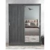 Very Home Camberley 2 Sliding Door Mirrored Wardrobe - Dark Oak Effect -FurniHaven Shop QE7EY SQ2 0000000558 DARK OAK SLf