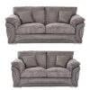 Labrinth Fabric 3 Seater + 2 Seater Sofa Set 2 Labrinth Fabric 3 Seater + 2 Seater Sofa Set -FurniHaven Shop QEGAX SQ1 0000000005 GREY SLf