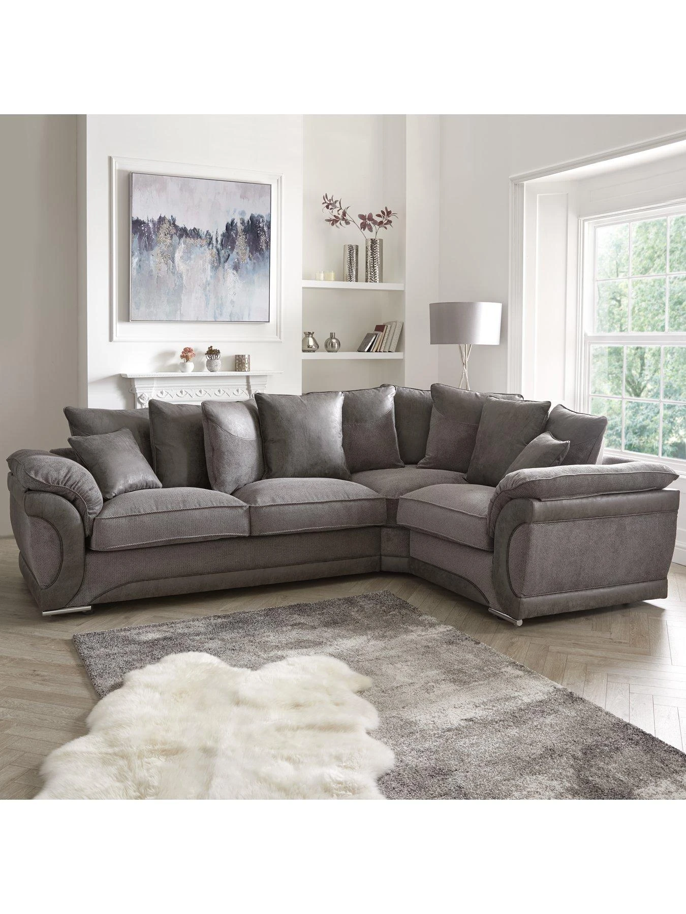 Labrinth Fabric Scatterback Right Hand 3 Piece Corner Group Sofa 4 Labrinth Fabric Scatterback Right Hand 3 Piece Corner Group Sofa - Image 2
