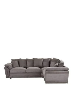 Labrinth Fabric Scatterback Right Hand 3 Piece Corner Group Sofa 9 Labrinth Fabric Scatterback Right Hand 3 Piece Corner Group Sofa -FurniHaven Shop QEGGE SQ4 0000000005 GREY SLa
