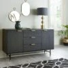 Very Home Cooper 2 Door, 3 Drawer Sideboard -FurniHaven Shop QEQGD SQ1 0000000007 WALNUT SLf