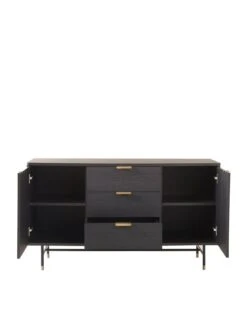 Very Home Cooper 2 Door, 3 Drawer Sideboard -FurniHaven Shop QEQGD SQ4 0000000007 WALNUT SLd