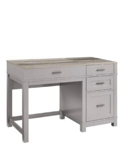 Dorel Home Carver Lift Up Desk - Grey -FurniHaven Shop QFVPJ SQ2 0000000005 GREY SLf