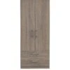 SWIFT Halton Ready Assembled 2 Drawer, 2 Door Wardrobe - FSC® Certified -FurniHaven Shop QFVPQ SQ1 0000000558 DARK OAK SLf