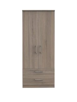 SWIFT Halton Ready Assembled 2 Drawer, 2 Door Wardrobe - FSC® Certified