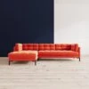 Swoon Landau Fabric Left Hand Corner Sofa 1 Swoon Landau Fabric Left Hand Corner Sofa -FurniHaven Shop QGJ7J SQ1 0000000537 BURNT ORANGE SLf