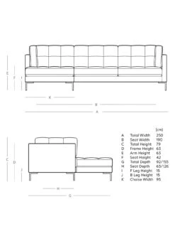 Swoon Landau Fabric Left Hand Corner Sofa -FurniHaven Shop QGJ7J SQ6 0000000537 BURNT ORANGE SLd