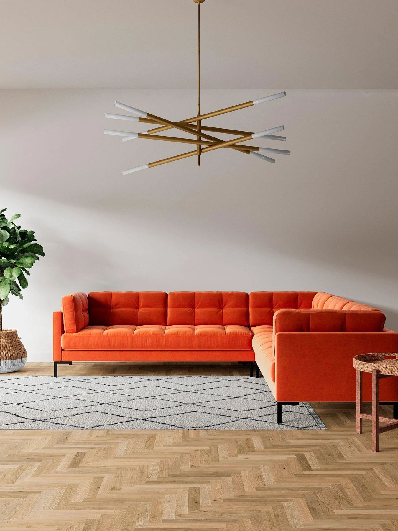 Swoon Landau Fabric 5 Seater Corner Sofa 7 Swoon Landau Fabric 5 Seater Corner Sofa - Image 5