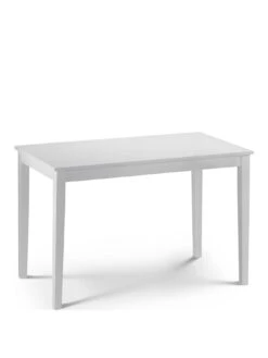 Julian Bowen Taku 114 Cm Dining Table - Satin White -FurniHaven Shop QGQ3D SQ2 0000000013 WHITE SLf