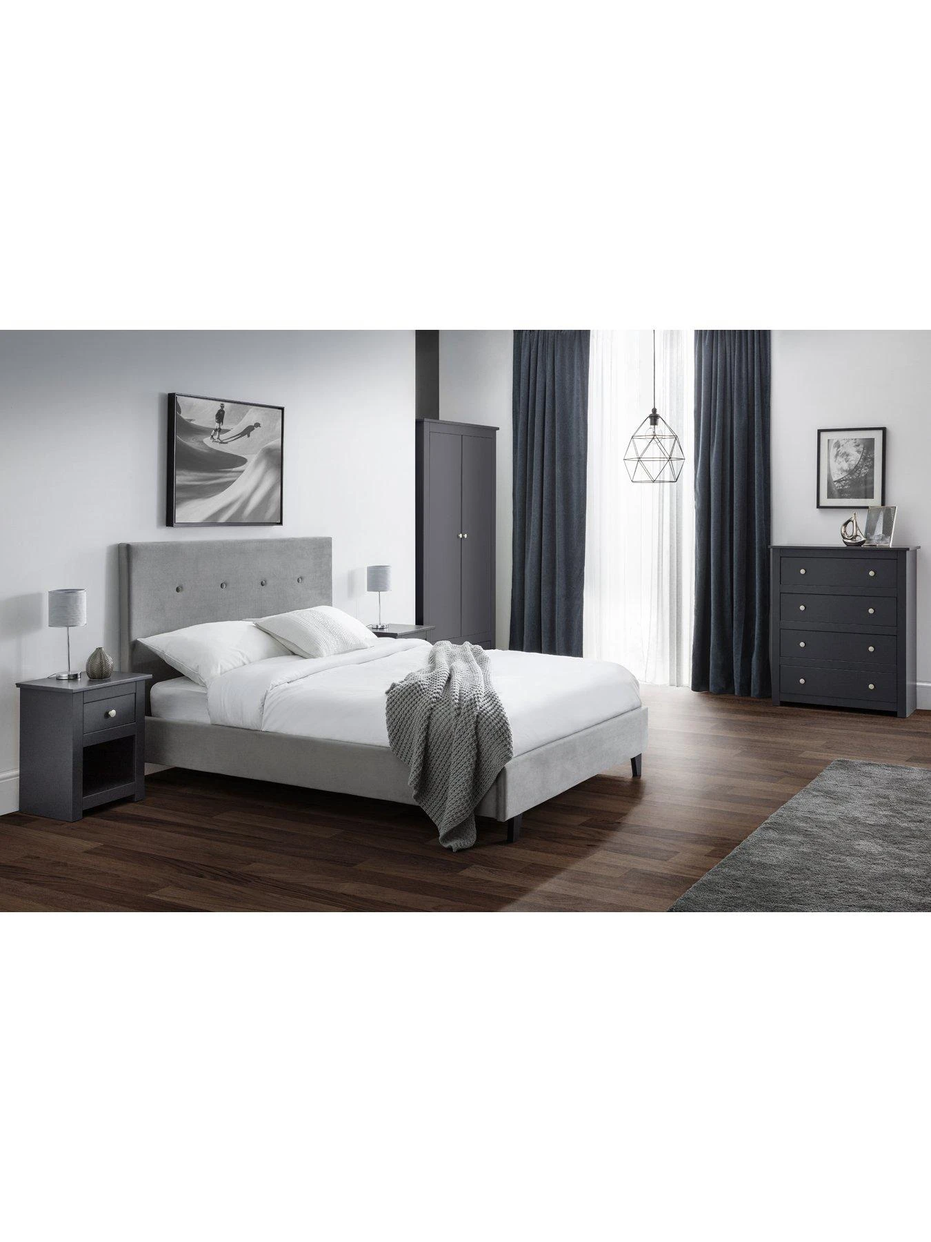 Julian Bowen Radley 6 Drawer Chest - Anthracite 4 Julian Bowen Radley 6 Drawer Chest - Anthracite - Image 2