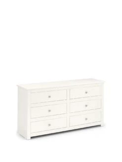 Julian Bowen Radley 6 Drawer Chest - White -FurniHaven Shop QGTMA SQ3 0000000013 WHITE SLa