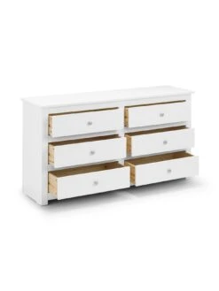 Julian Bowen Radley 6 Drawer Chest - White -FurniHaven Shop QGTMA SQ4 0000000013 WHITE SLd