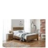 Julian Bowen Hoxton Double Wooden Bed - Solid Acacia -FurniHaven Shop QH9NX SQ1 0000000006 OAK SLa