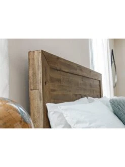 Julian Bowen Hoxton Double Wooden Bed - Solid Acacia -FurniHaven Shop QH9NX SQ5 0000000006 OAK SLd2