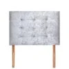 Very Home New Reign Crushed Velvet Upholstered Headboard -FurniHaven Shop QHWU7 SQ1 0000000035 SILVER SLf