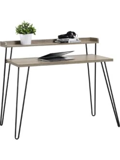 Dorel Home Haven Retro Desk - Grey Oak 9 Dorel Home Haven Retro Desk - Grey Oak -FurniHaven Shop QK7CW SQ3 0000006131 GREY OAK SLd