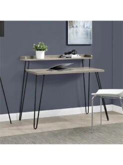Dorel Home Haven Retro Desk - Grey Oak 11 Dorel Home Haven Retro Desk - Grey Oak -FurniHaven Shop QK7CW SQ5 0000006131 GREY OAK SLd2