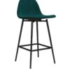 Dorel Home Calvin Velvet Bar Stool- Green -FurniHaven Shop QK7F7 SQ1 0000000047 GREEN SLf