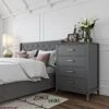 CosmoLiving By Cosmopolitan Westerleigh 4 Drawer Chest - Graphite Grey -FurniHaven Shop QKAMF SQ1 0000000005 GREY RSr
