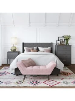 CosmoLiving By Cosmopolitan Westerleigh 4 Drawer Chest - Graphite Grey -FurniHaven Shop QKAMF SQ5 0000000005 GREY SLd1