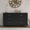 CosmoLiving By Cosmopolitan Westerleigh 6 Drawer Chest - Black/Gold 1 CosmoLiving By Cosmopolitan Westerleigh 6 Drawer Chest - Black/Gold -FurniHaven Shop QKAMH SQ1 0000000078 BLACK GOLD RSr
