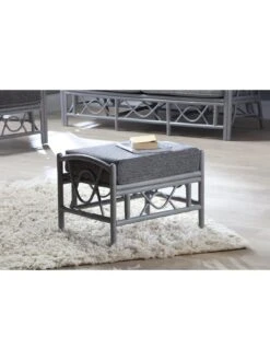 Desser Grey Bali Conservatory Footstool -FurniHaven Shop QKDT6 SQ2 0000000088 NO COLOR RSr