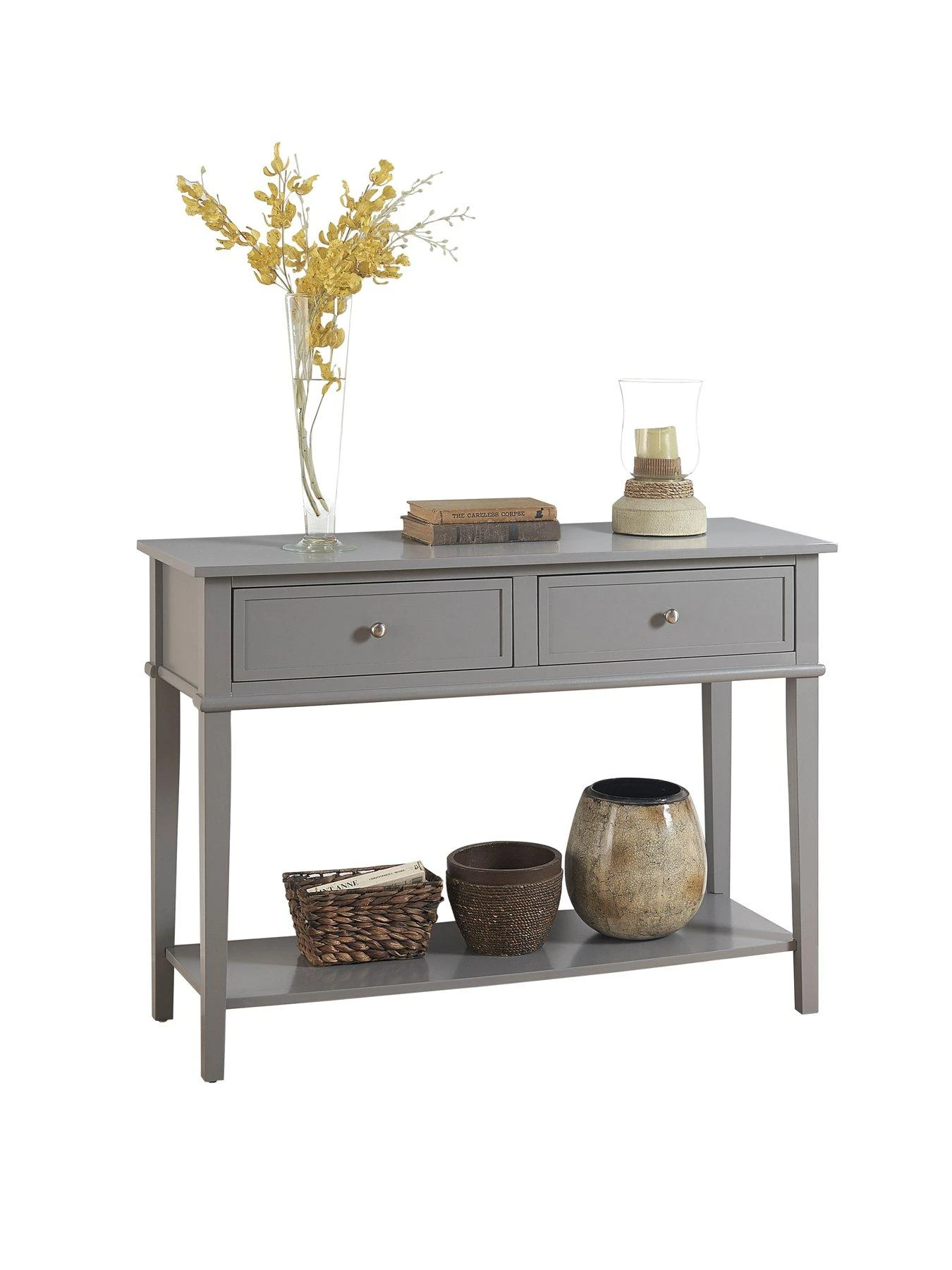 Dorel Home Franklin Console Table- Grey 6 Dorel Home Franklin Console Table- Grey - Image 4