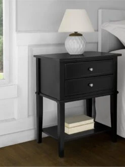Dorel Home Franklin Side Table- Black -FurniHaven Shop QKE4M SQ5 0000000004 BLACK SLd