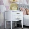 CosmoLiving By Cosmopolitan Westerleigh Side Table - White -FurniHaven Shop QKG4E SQ1 0000000013 WHITE RSr
