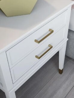 CosmoLiving By Cosmopolitan Westerleigh Side Table - White -FurniHaven Shop QKG4E SQ5 0000000013 WHITE SLd1