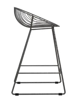 CosmoLiving By Cosmopolitan Ellis Wire Bar Stool - Grey -FurniHaven Shop QKG4P SQ4 0000000005 GREY SLd