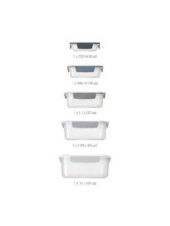 Joseph Joseph Nest Lock 5-Piece Container Set -FurniHaven Shop QLGW7 SQ2 0000000020 BLUE SLd